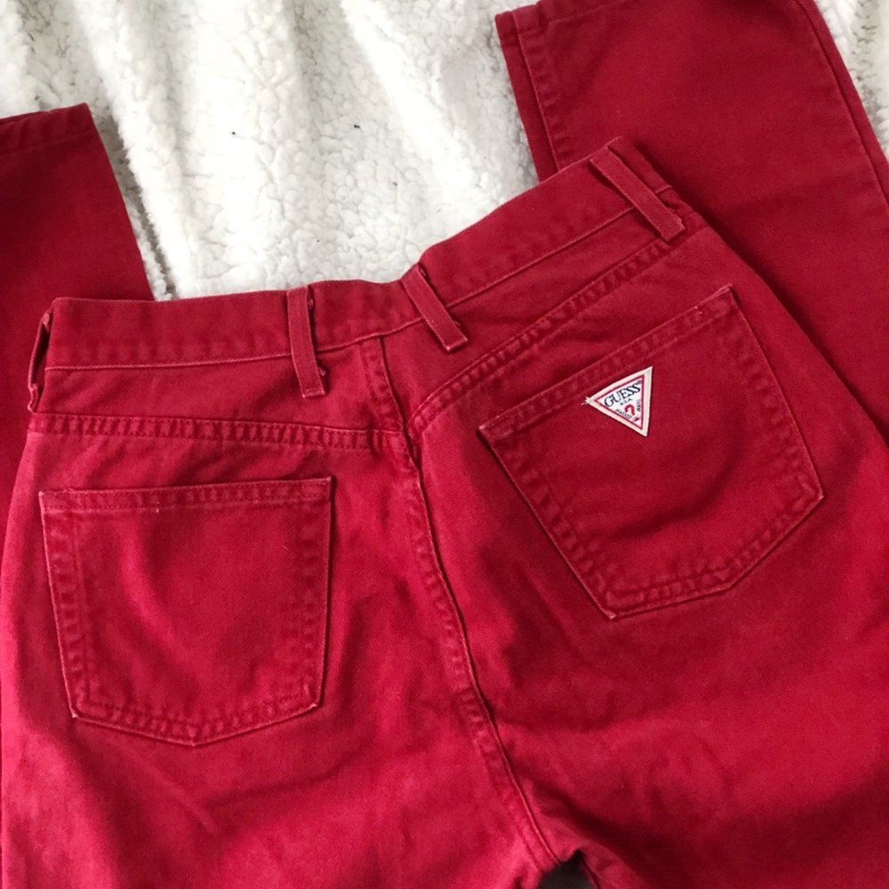 Vintage red GUESS Mom Jeans